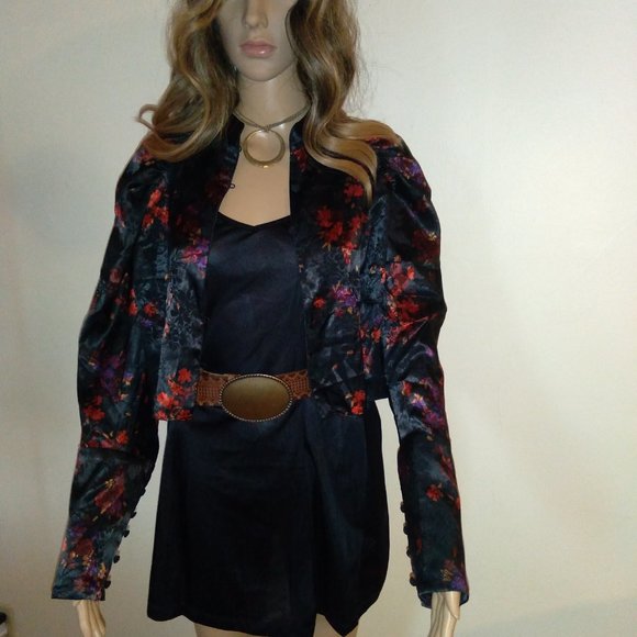 Zara Silky Jacket with Mandarin Collar, Size XL - Picture 2 of 10